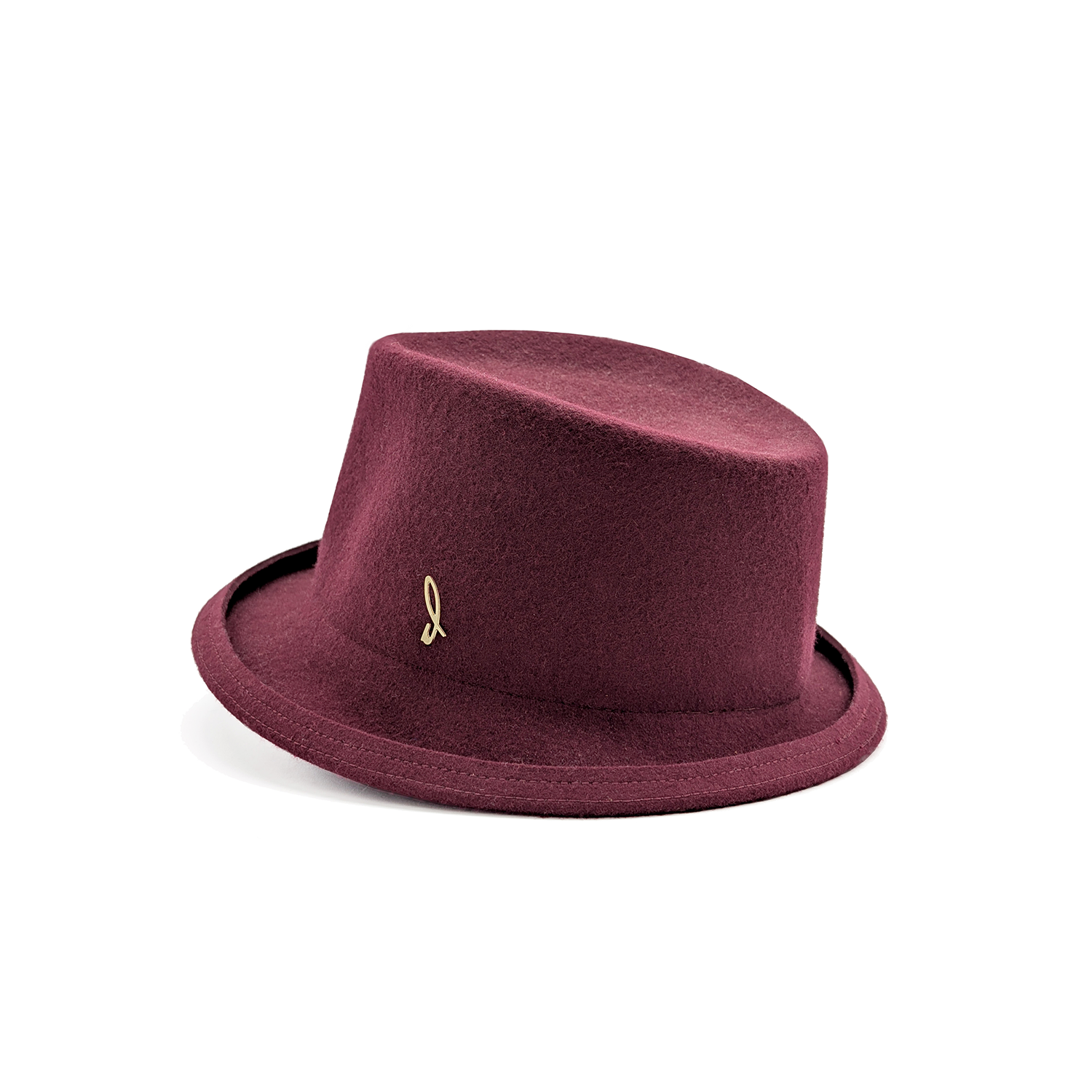 doria-1905-myra-cappello-bucket-in-feltro-di-lana-rosso-negroamaro image 1