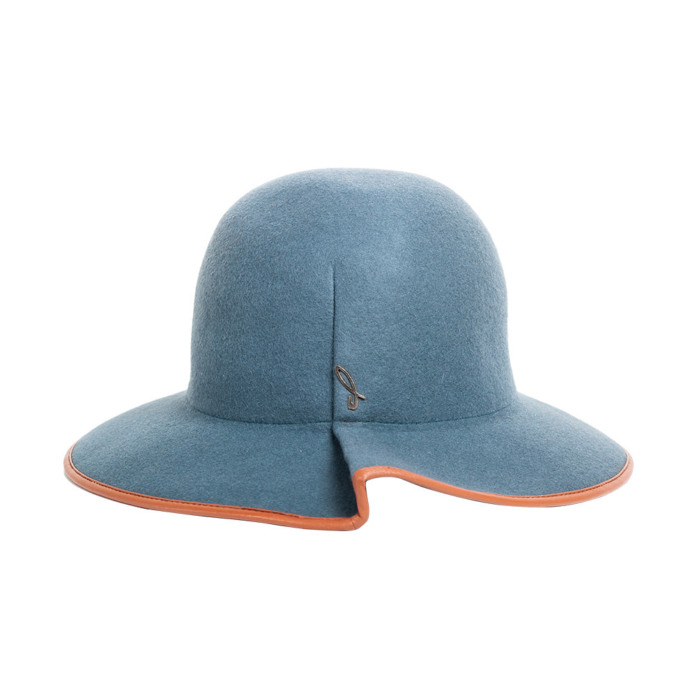 doria-1905-azulina-cappello-cloche-in-feltro-di-lana-brughiera image 2