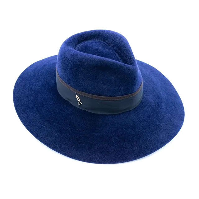 doria-1905-cappello-droplette-tesa-larga-feltro-lapin-velour-blu image 1