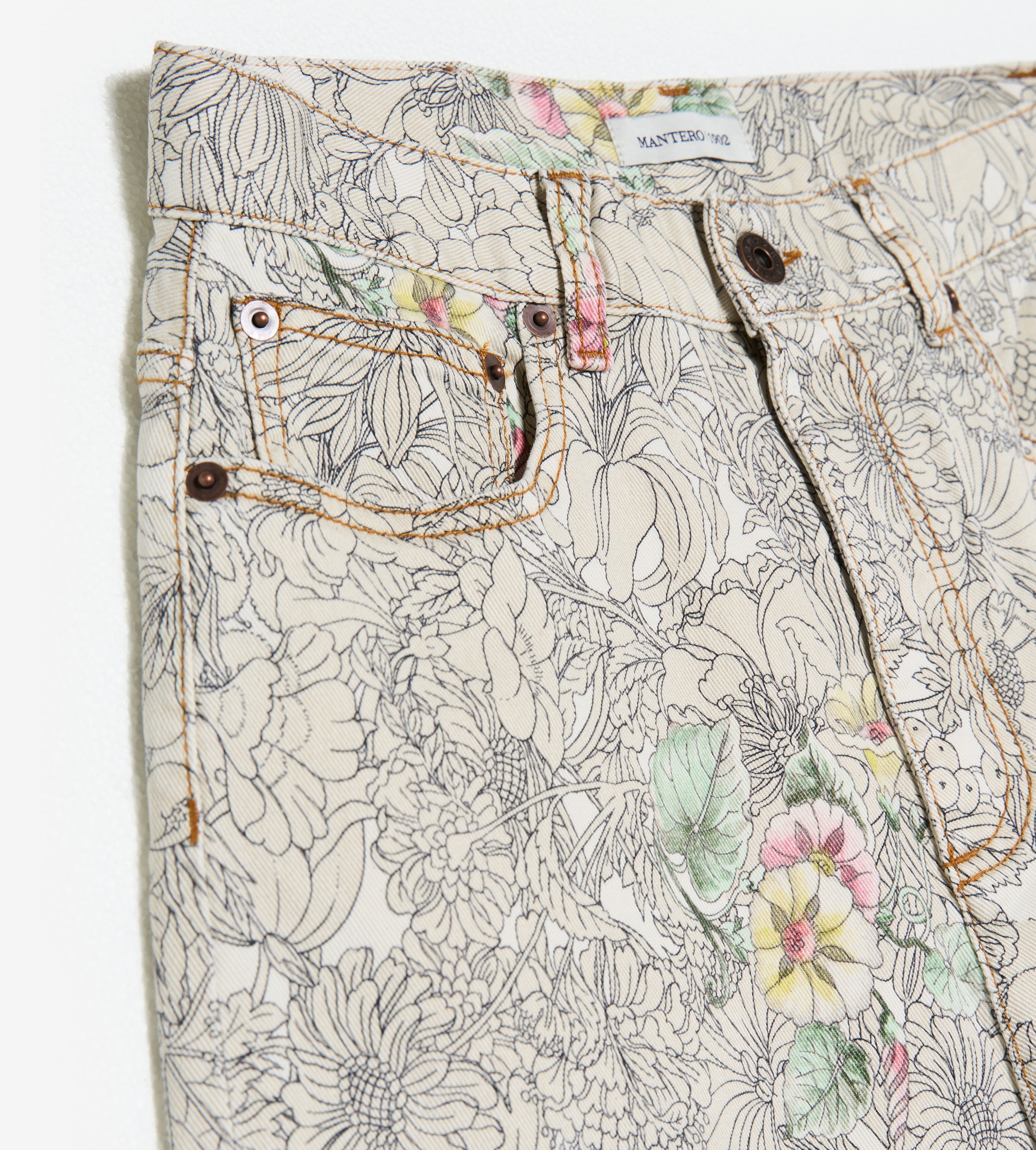 mantero-1902-jolie-jeans-stampato-a-cinque-tasche-gamba-ampia-made-in-italy-2 image 3