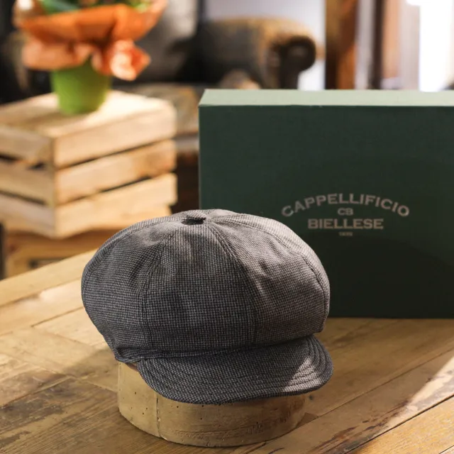 cappellificio-biellese-1935-cougan-micro-pied-de-poule-in-lana-vitale-barberis-c image 1