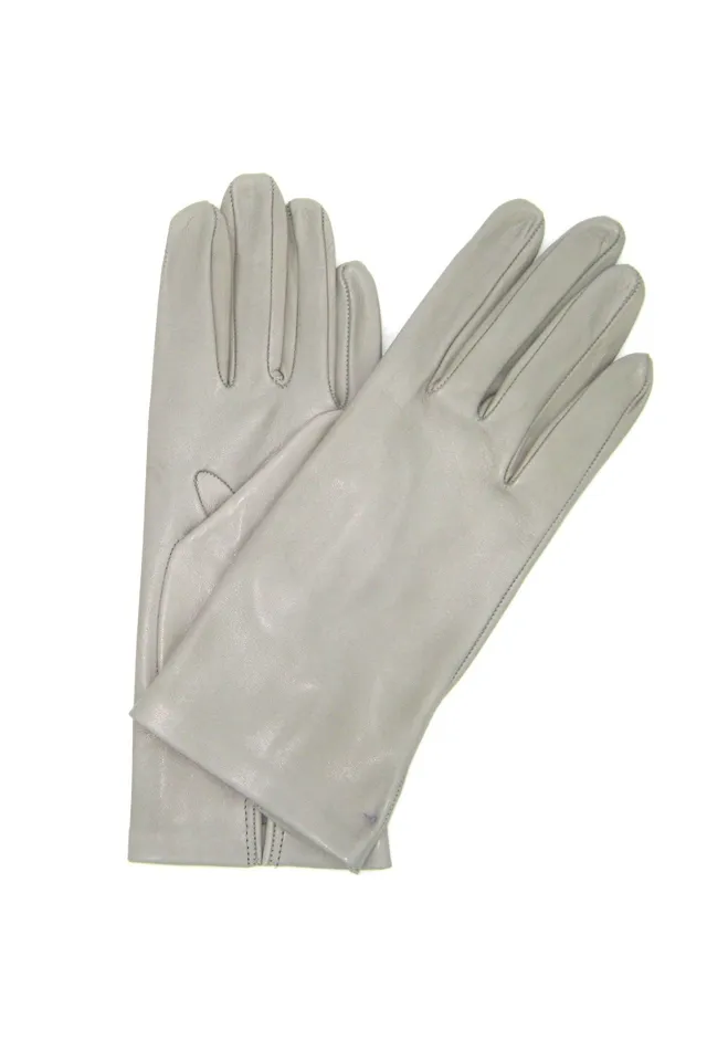 sermoneta-gloves-guanto-classico-2bt-in-nappa-sfoderato-lungo-al-polso-grigio-pe image 1