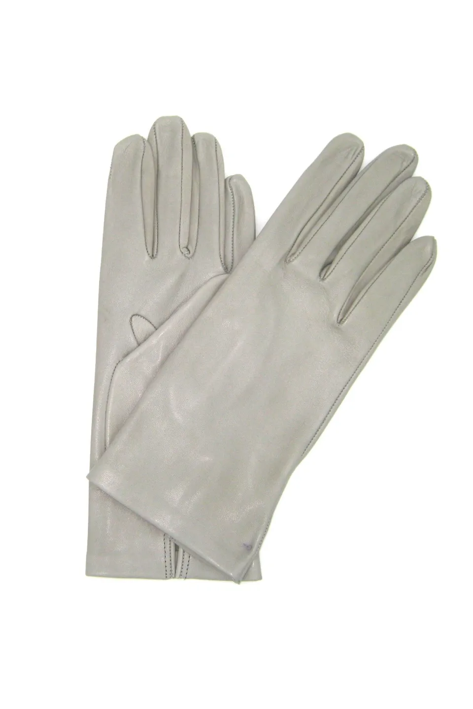 sermoneta-gloves-guanto-classico-2bt-in-nappa-sfoderato-lungo-al-polso-grigio-pe image 1