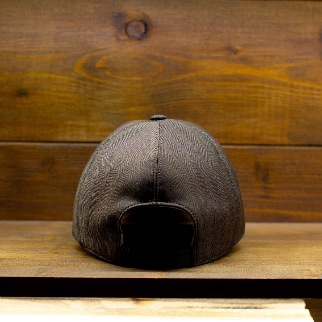 cappellificio-biellese-1935-baseball-pt-cappello-baseball-spina-di-pesce-marrone image 4