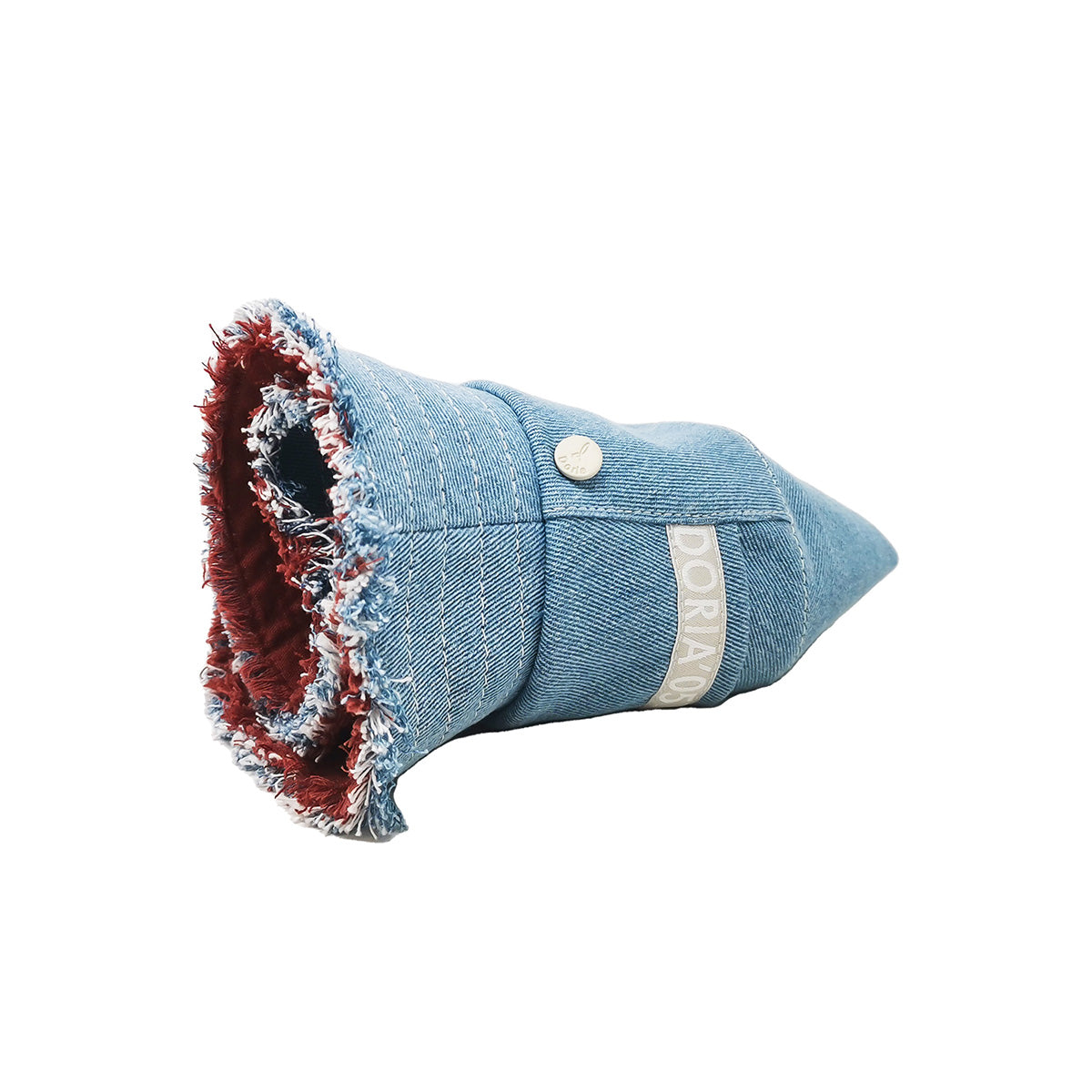 doria-1905-boris-fray-cappello-bucket-denim-sfrangiato-reversibile image 3