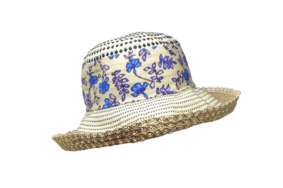 grevi-san-cappello-sole-gros-grain-patchwork-pieghevole image 1