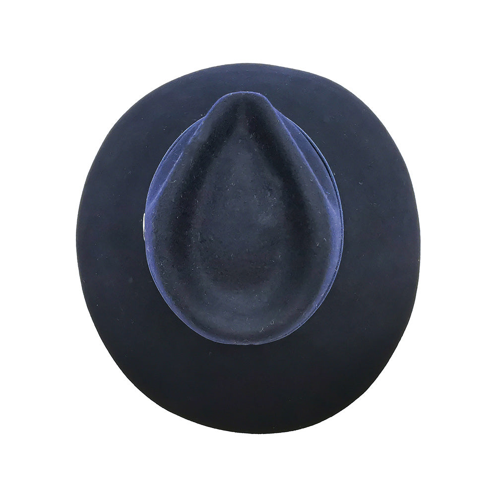 doria-1905-trocadero-cappello-fedora-in-feltro-di-lana-blu-notte image 4