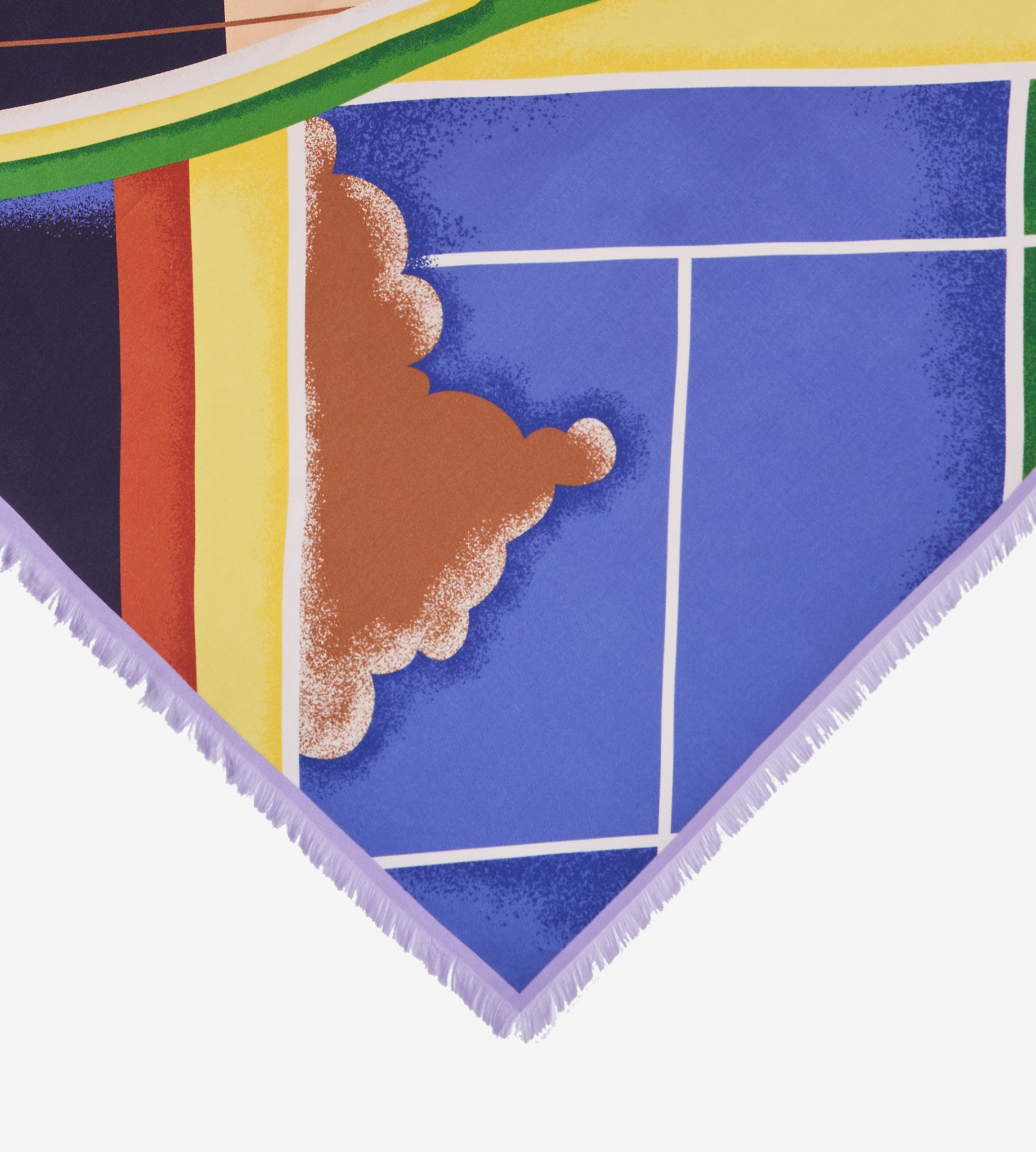 foulard-match-point-mantero-1902-small-carr-67x67-cm-sfrangiato-a-mano-made-in-i image 2