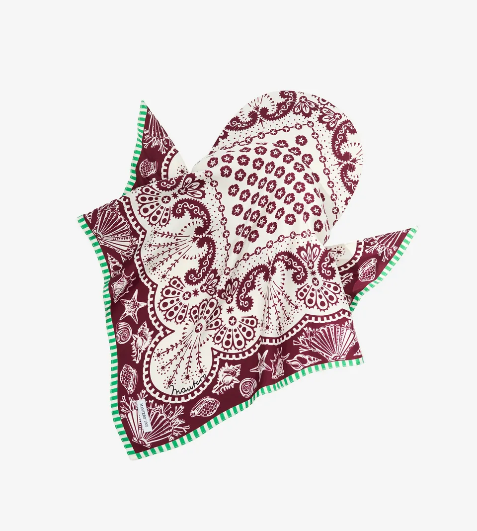 mantero-1902-zoey-bandana-con-visiera-in-seta image 1