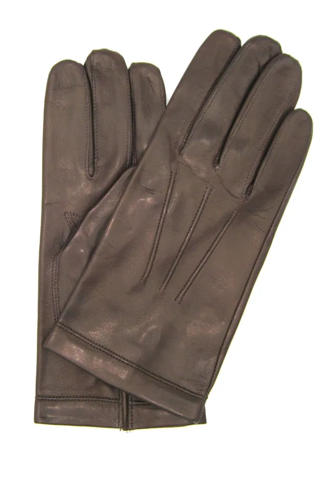 sermoneta-gloves-guanto-classico-2bt-in-nappa-foderato-seta-t-moro image 1