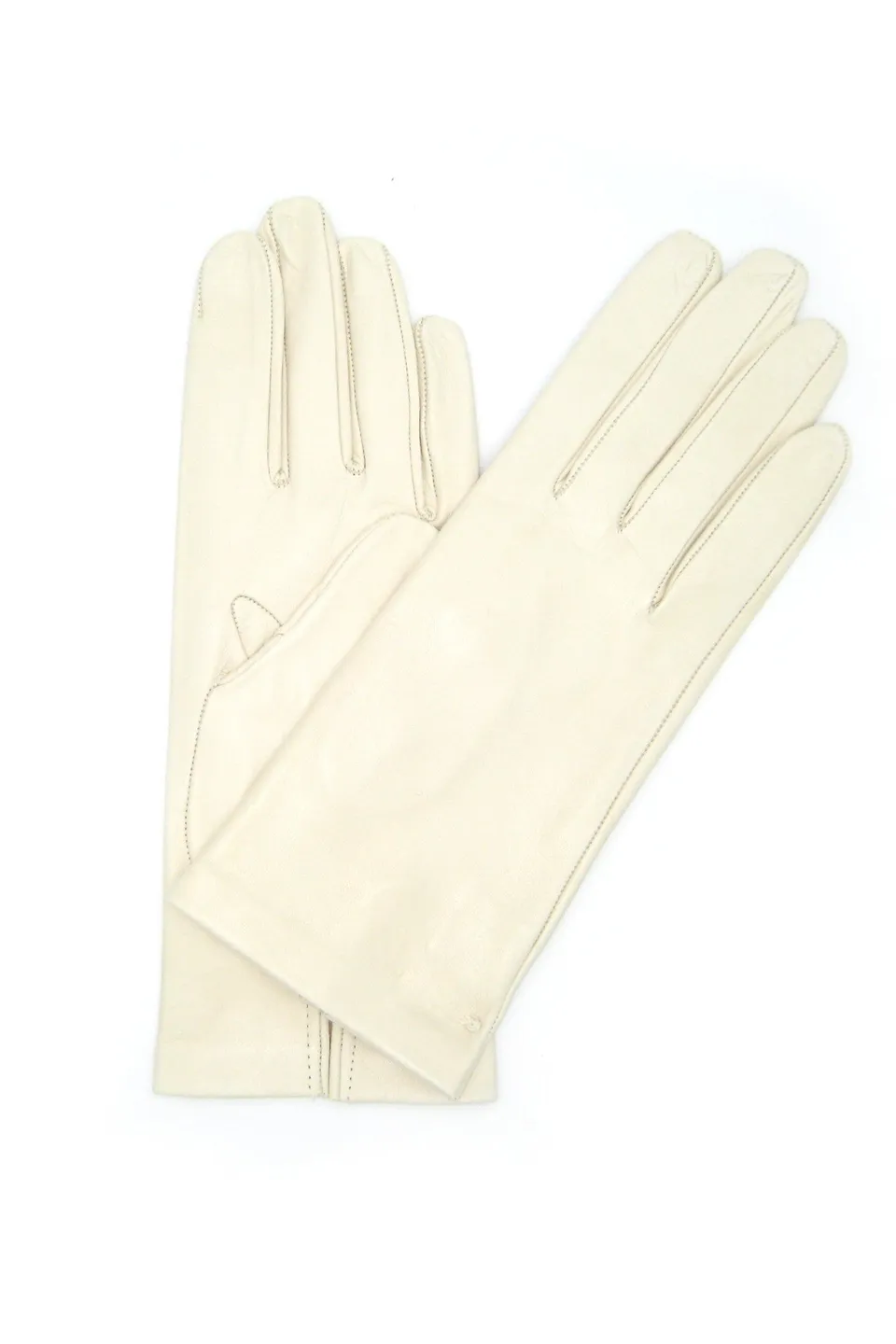 sermoneta-gloves-guanto-in-nappa-sfoderato-lungo-al-polso-panna image 1