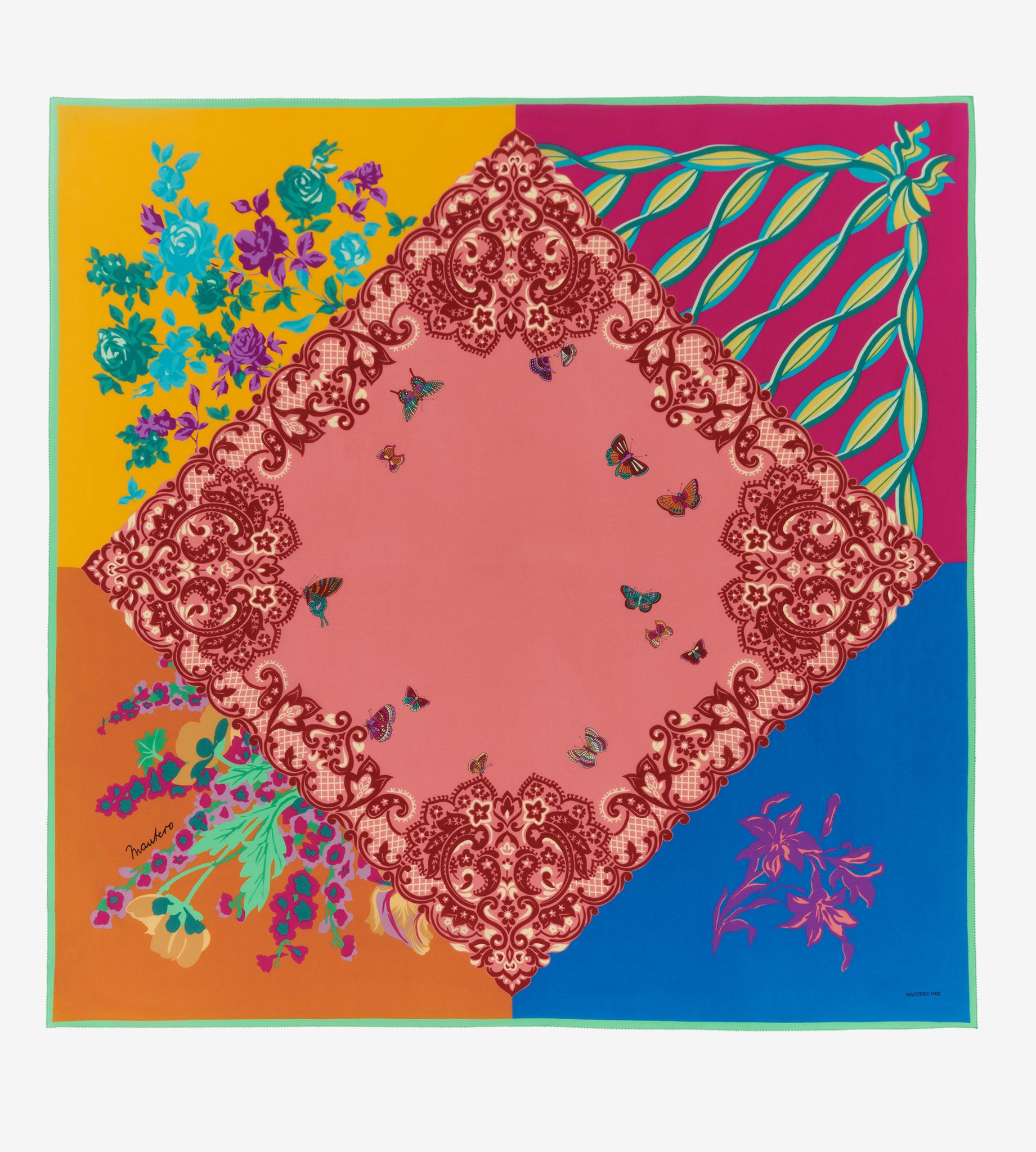 mantero-1902-butterfly-blossom-classic-carr-90x90-cm-demi-jour image 1