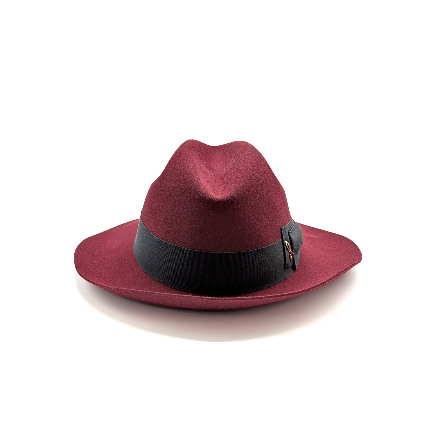 doria-1905-dalida-cappello-fedora-in-feltro-di-lapin-rasato-rosso-copertino image 4