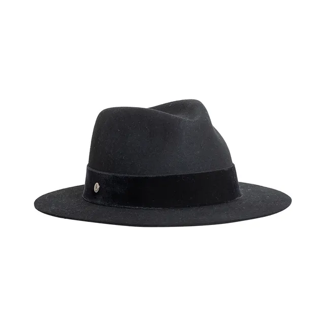 doria-1905-delano-cappello-drop-feltro-lapin-nero-con-cinta-icon image 1