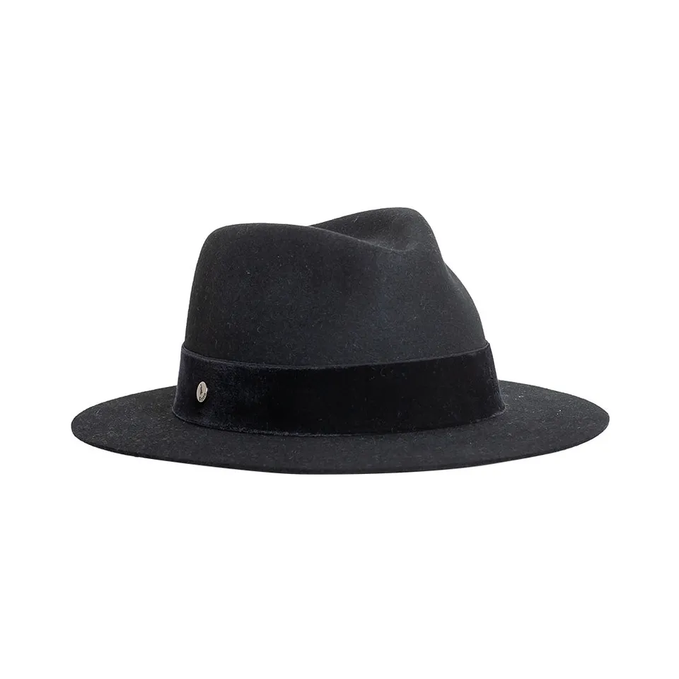 doria-1905-delano-cappello-drop-feltro-lapin-nero-con-cinta-icon image 1