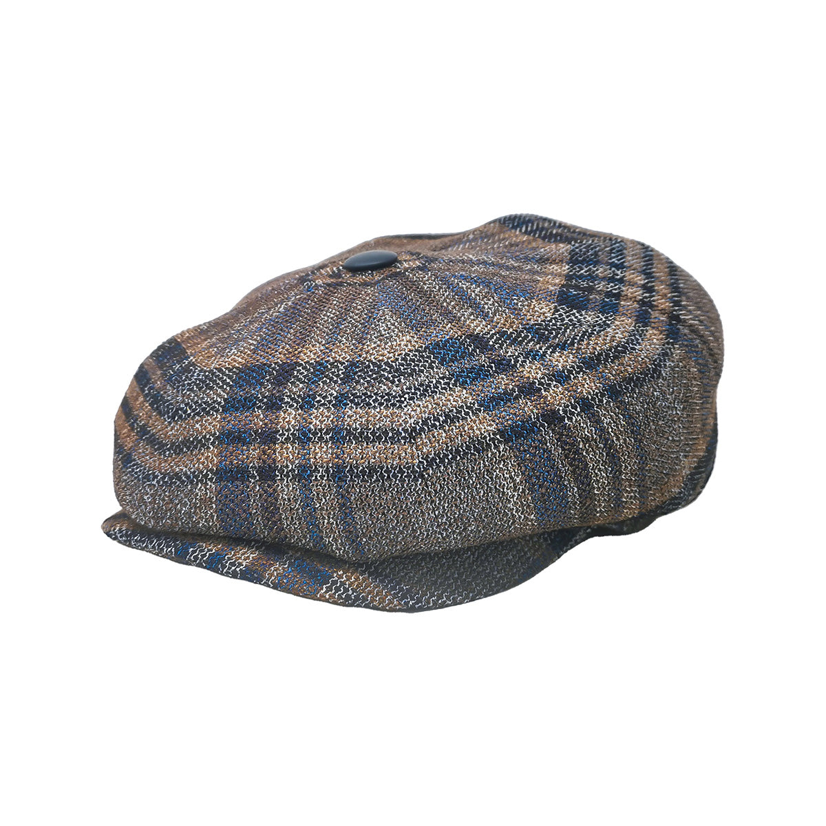 doria-1905-shelby-coppola-irlandese-8-spicchi-tartan-seta-lino image 1