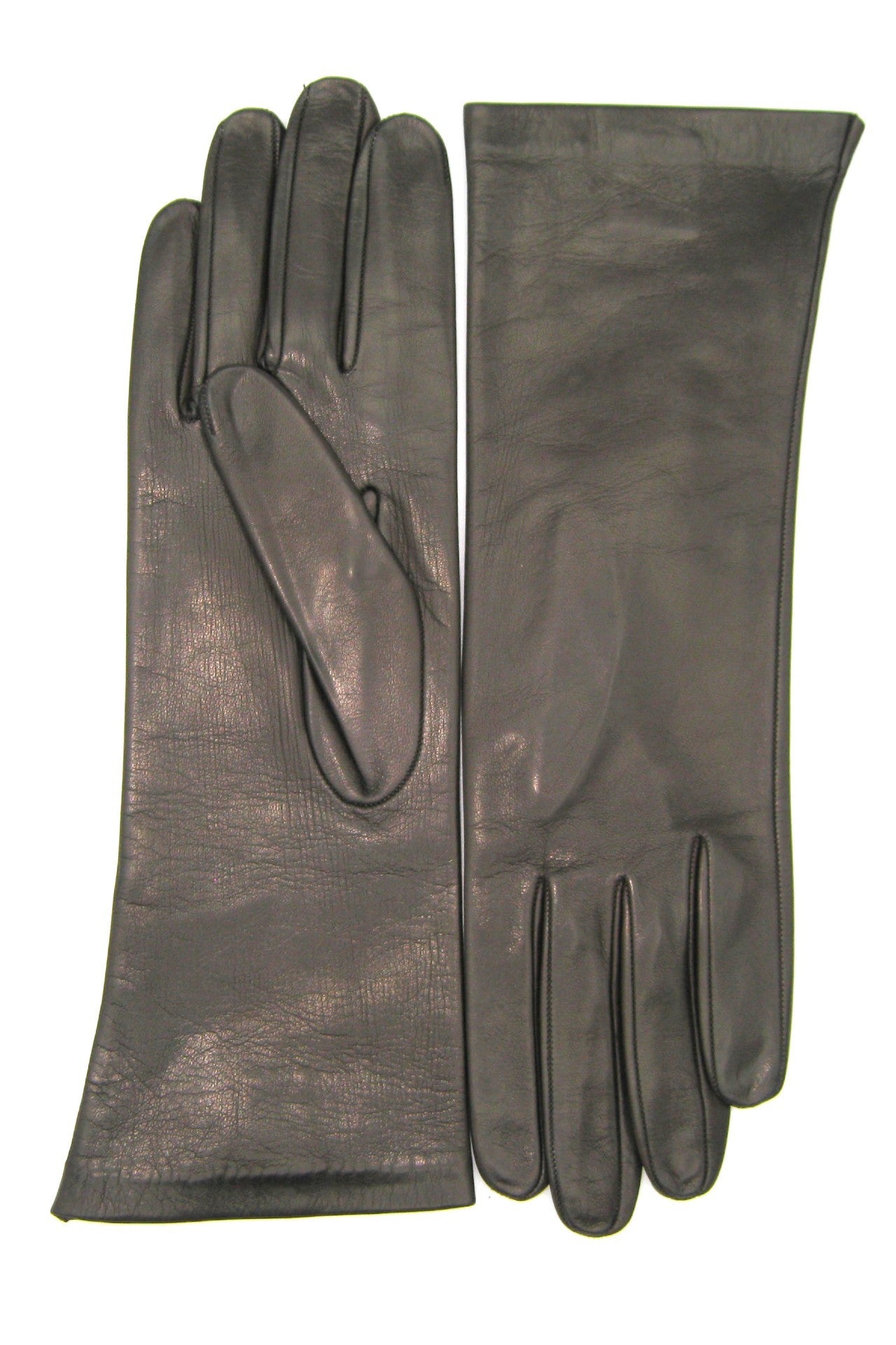 sermoneta-gloves-guanto-classico-donna-in-nappa-foderato-seta-4bt-testa-di-moro image 2