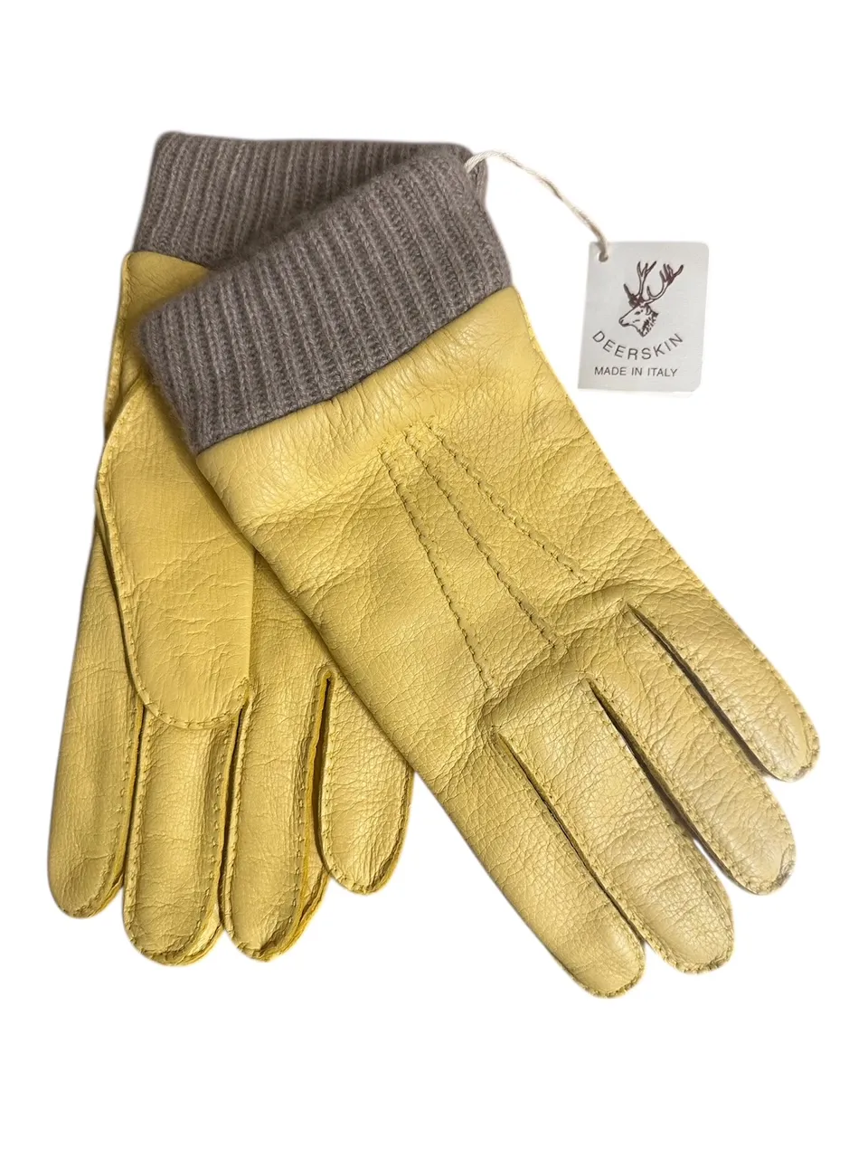 merola-gloves-guanti-in-pelle-di-cervo-con-polsino-in-cashmere-e-fodera-in-cashm image 1