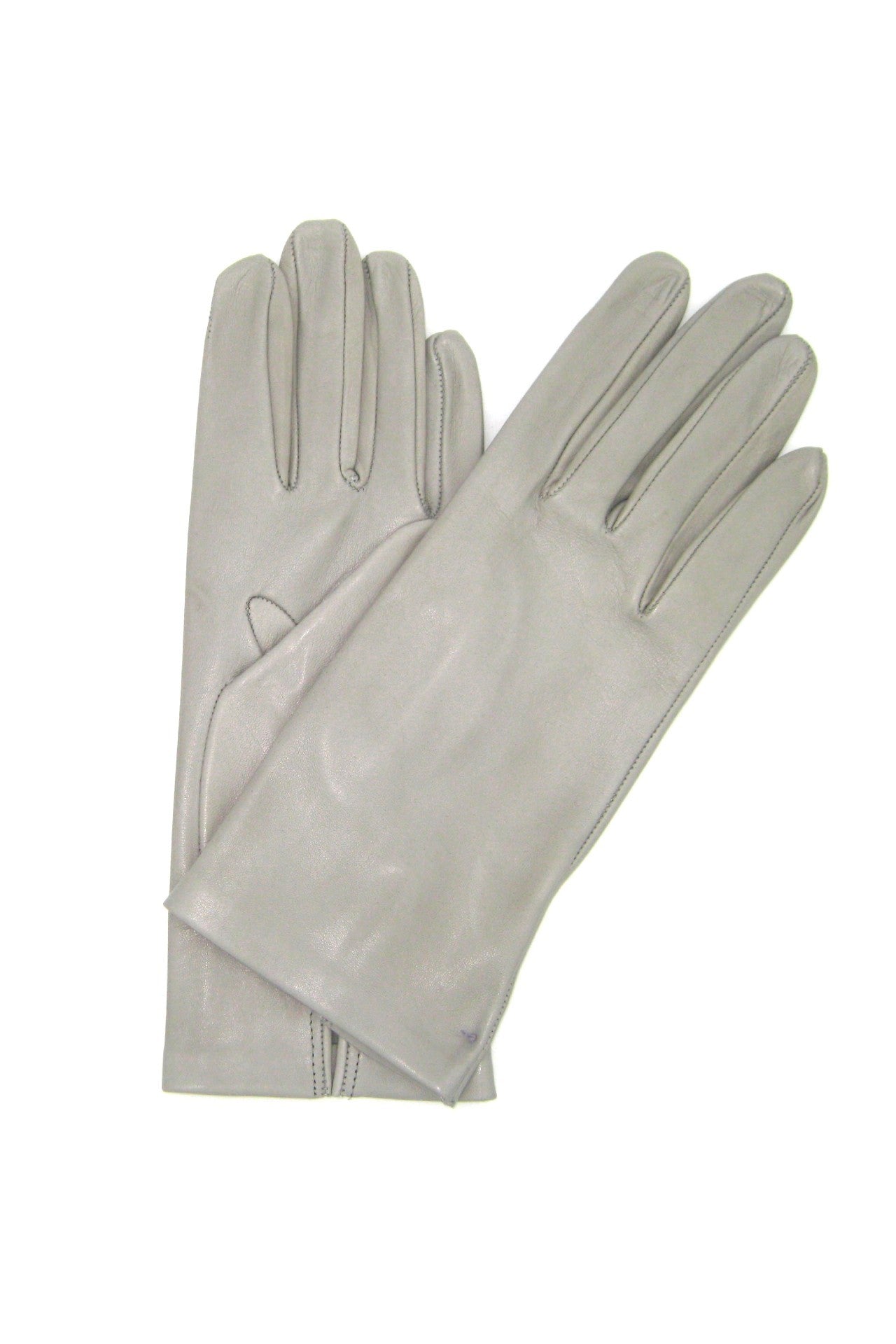 sermoneta-gloves-guanto-classico-2bt-in-nappa-sfoderato-lungo-al-polso-grigio-pe image 1