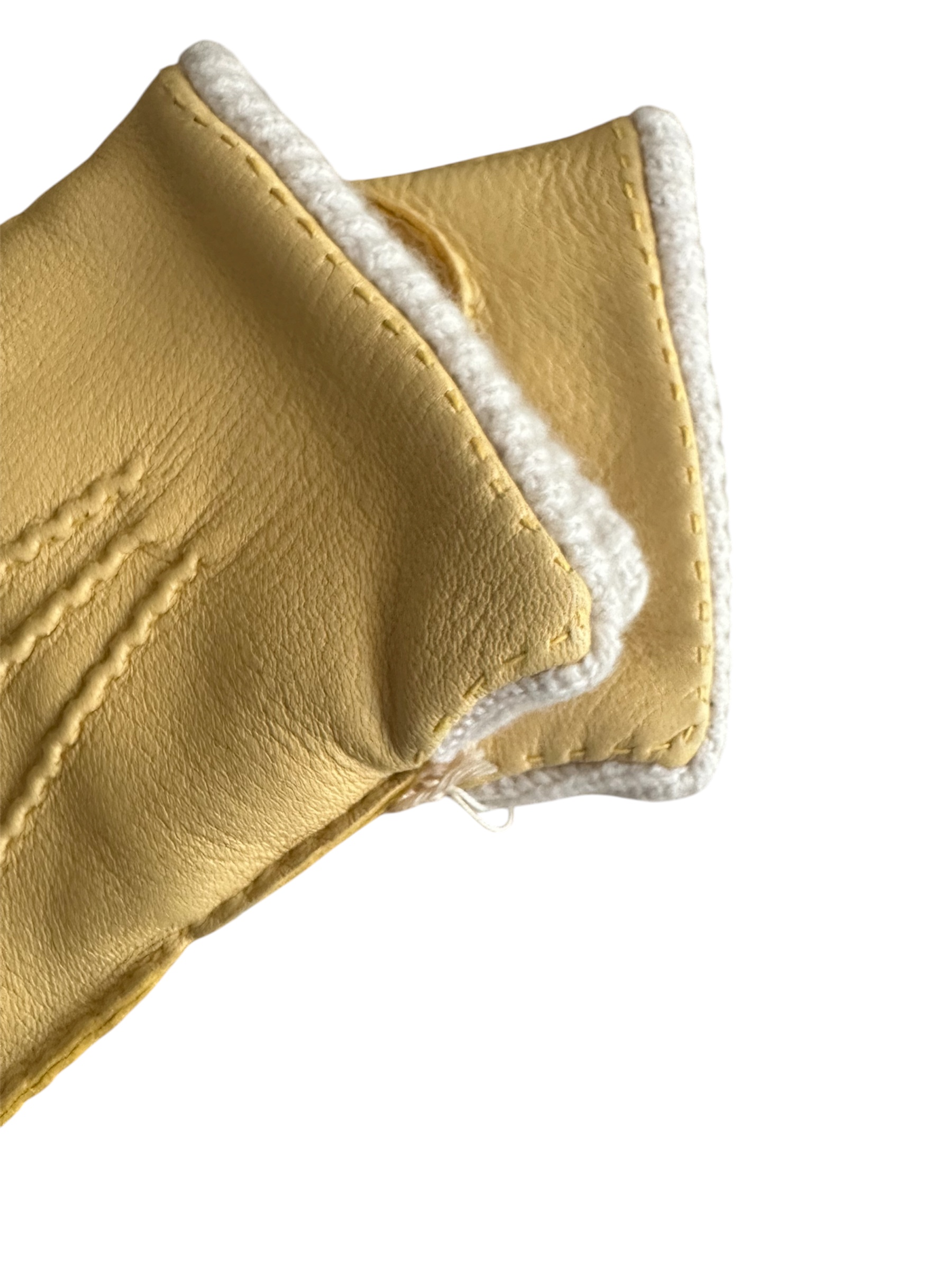 merola-gloves-guanti-in-pelle-di-daino-foderati-in-cashmere-con-costine-giallo-a image 2