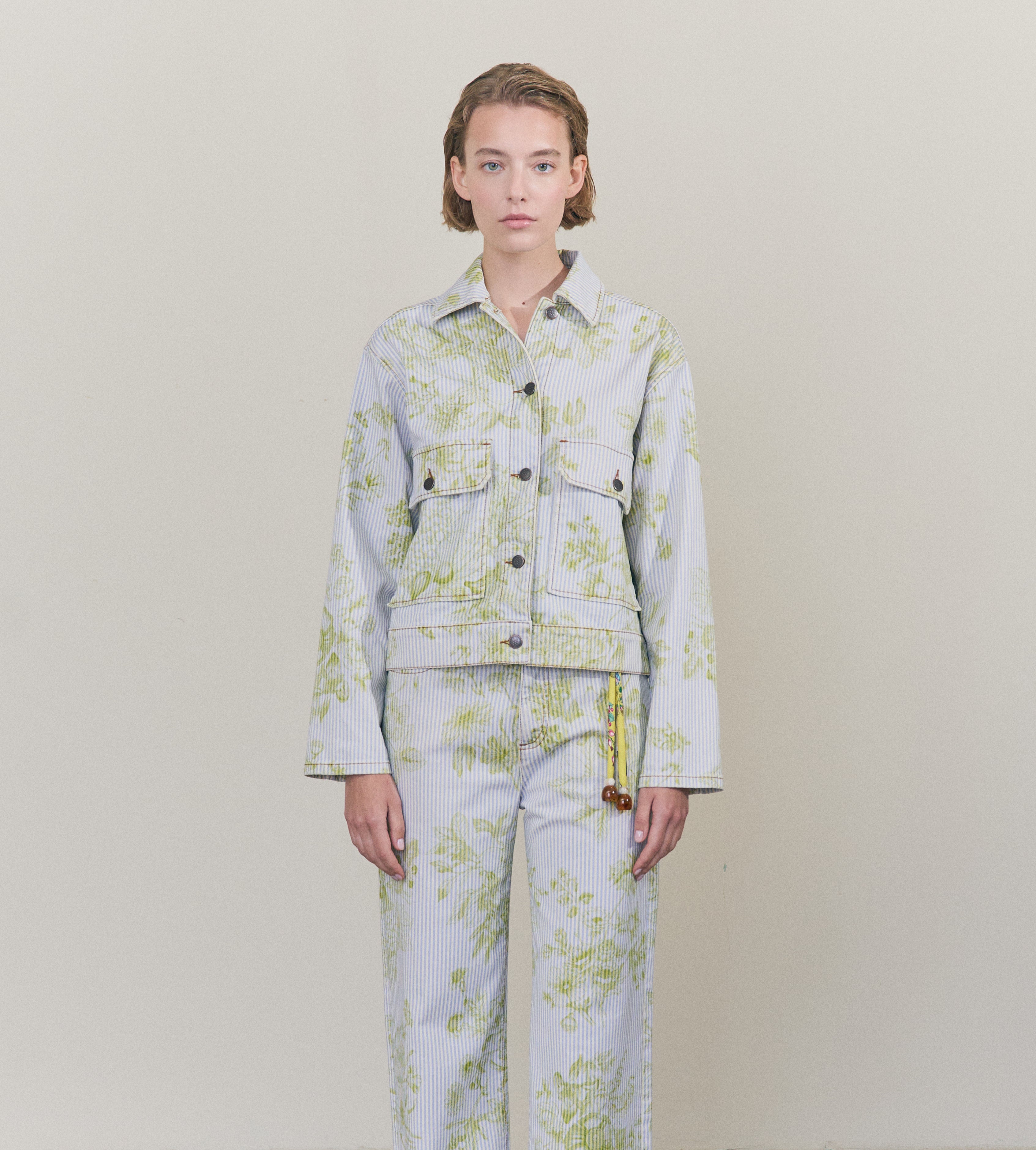 mantero-1902-anais-giacca-in-denim-stampato-corta-made-in-italy image 1