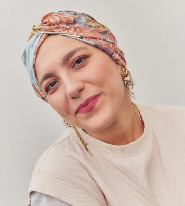 mantero-1902-dalia-turbante-in-seta-made-in-italy image 1