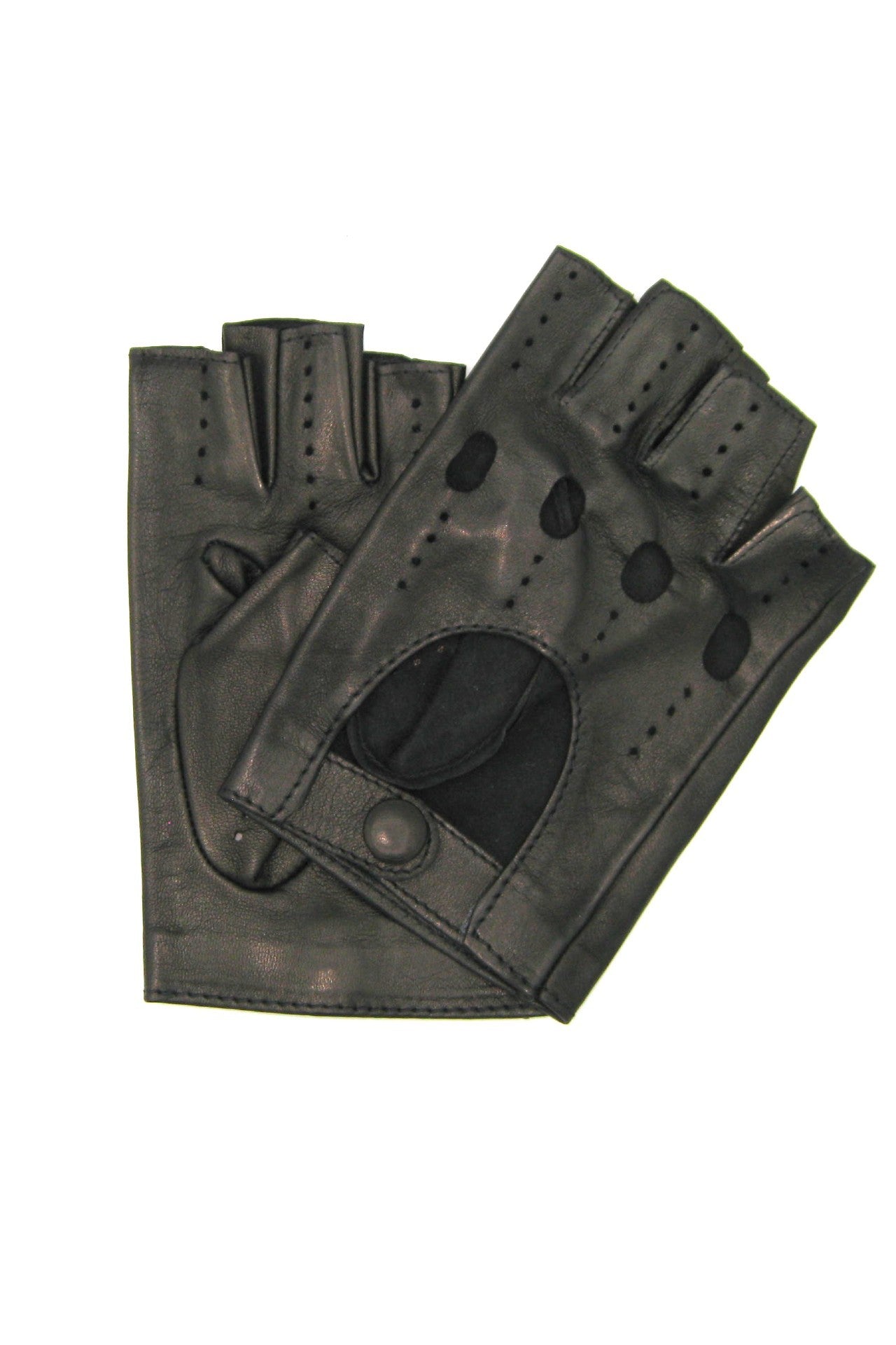 sermoneta-gloves-guanto-da-guida-2bt-in-nappa-mezze-dita-nero image 1