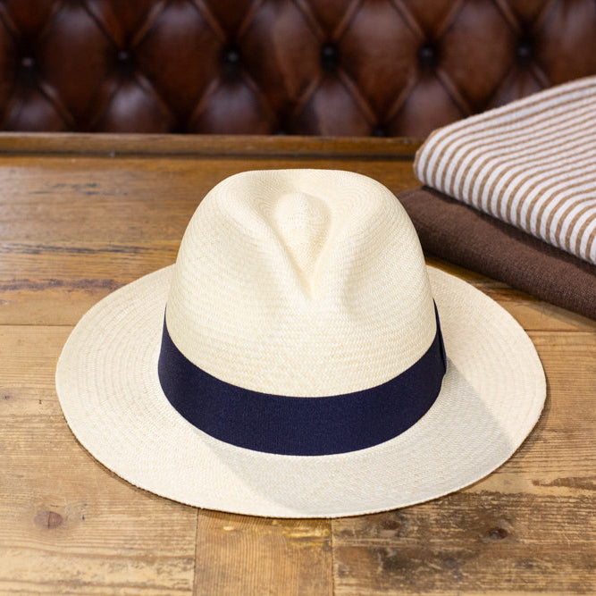cappellificio-biellese-1935-originale-panama-nero-cappello-in-paglia-naturale-ec image 3