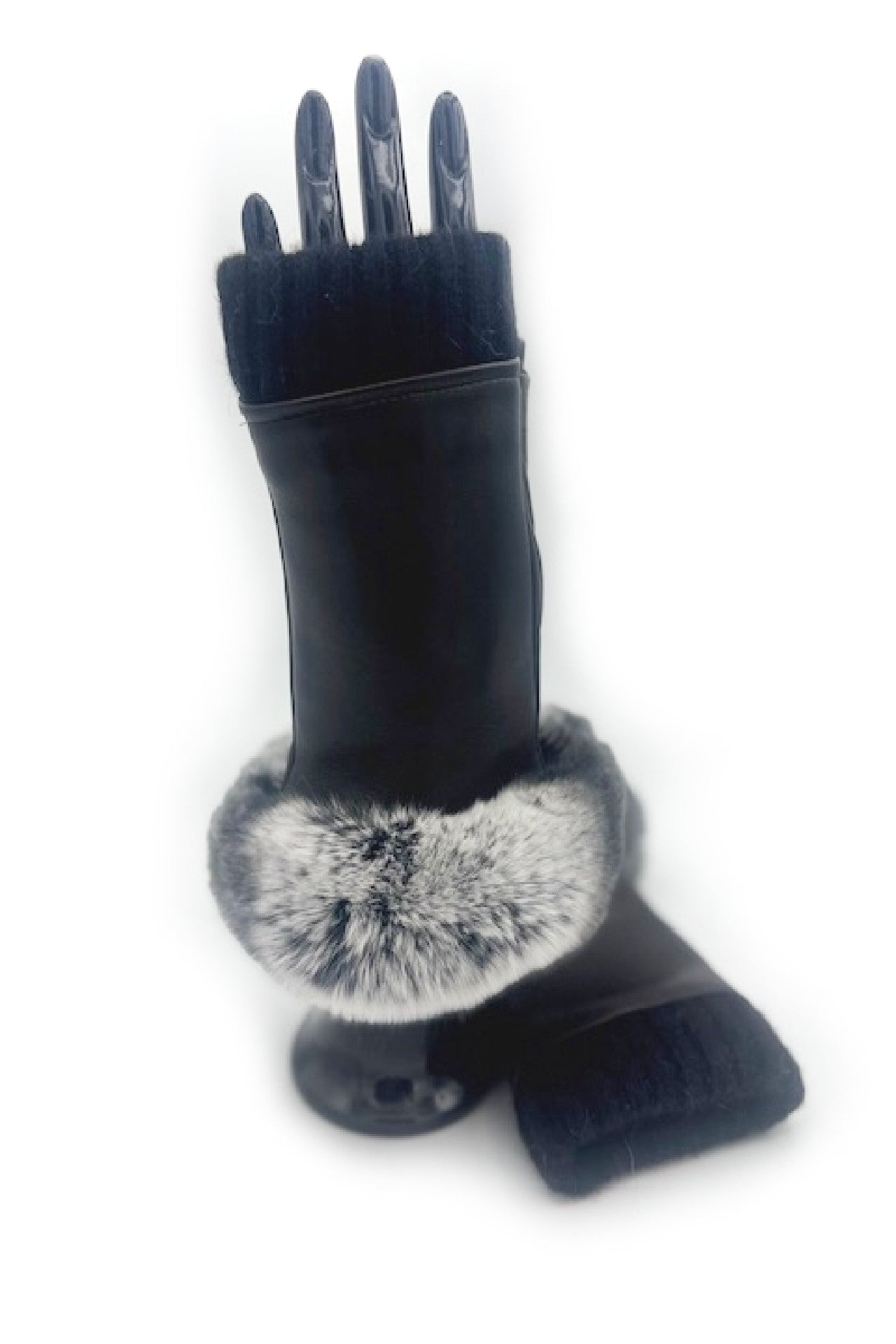 sermoneta-gloves-manicotto-2bt-fodera-cashmere-con-bordo-rex-nero image 4