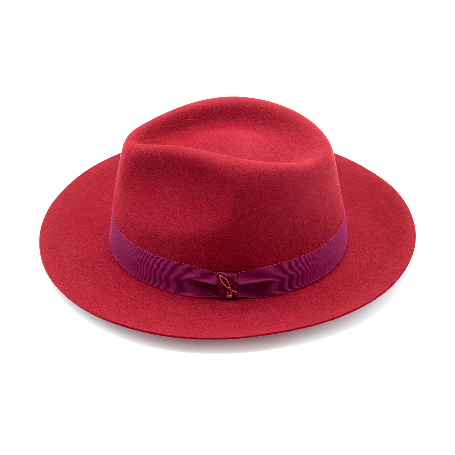 doria-1905-drop-cappello-in-feltro-di-lapin-rosso-acceso image 2