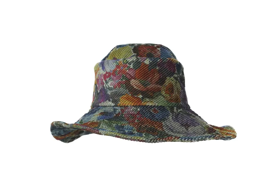 grevi-ross-cappello-in-velluto-con-stampa-floreale-2 image 1