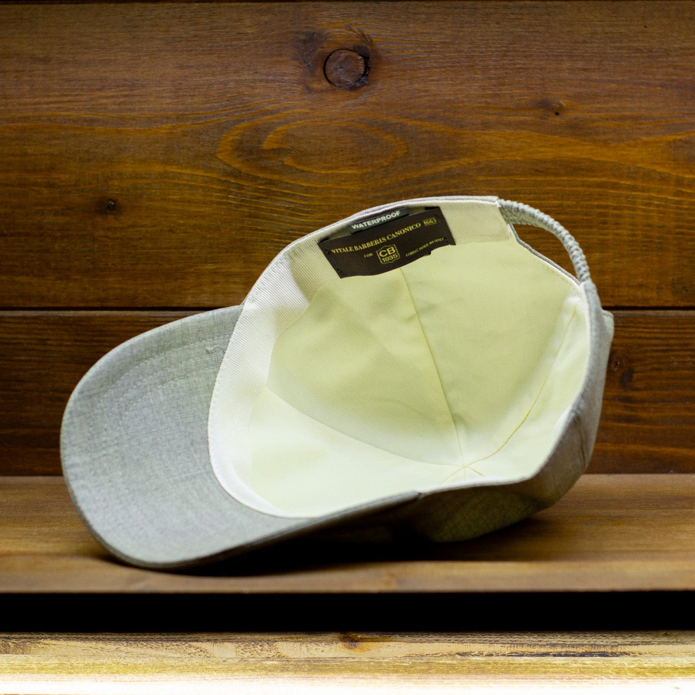 cappellificio-biellese-1935-baseball-pt-cappello-baseball-vbc-waterproof-greige image 5