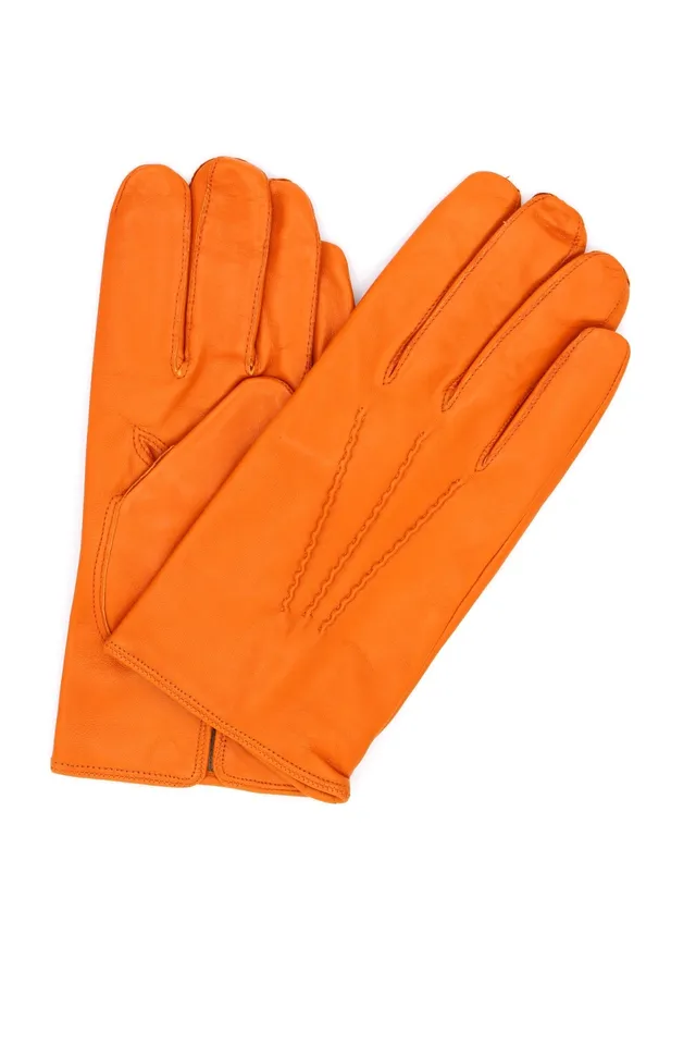 sermoneta-gloves-guanto-classico-in-nappa-foderato-cashmere-arancio image 1