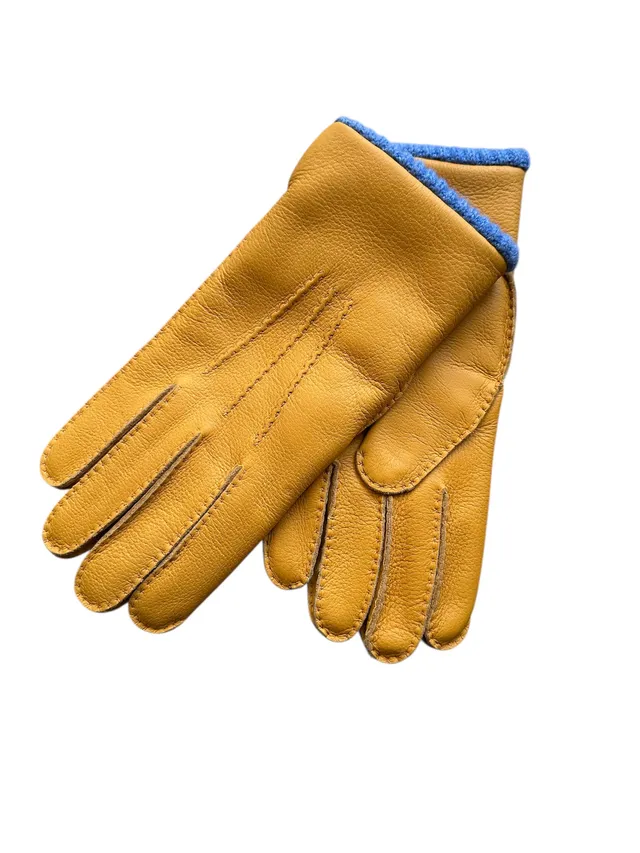 merola-gloves-guanti-in-pelle-di-cervo-con-polsino-a-costine-e-fodera-in-cashmer image 1