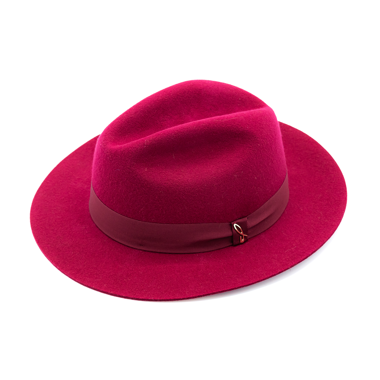 doria-1905-roberto-cappello-fedora-in-feltro-di-lana-rosso image 1