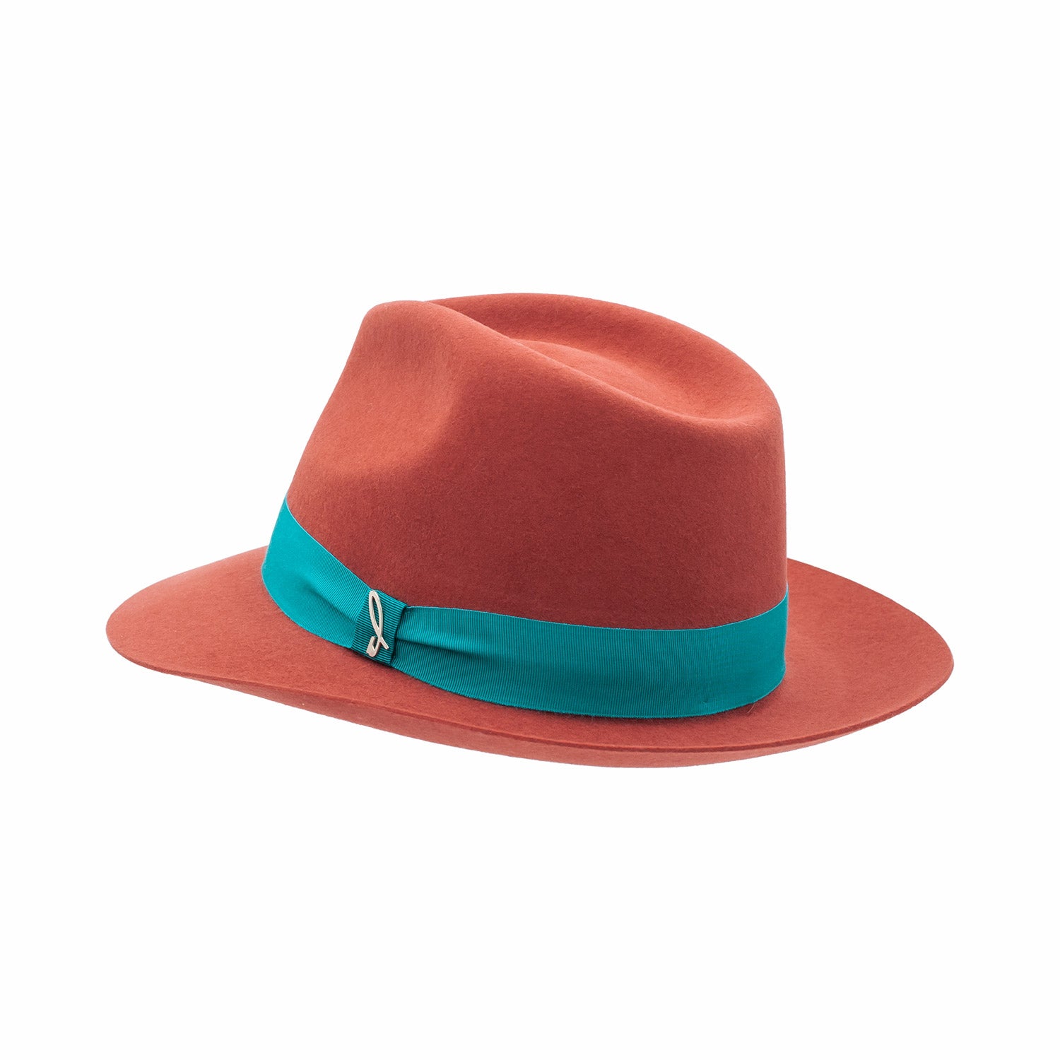 doria-1905-drop-cappello-in-feltro-di-lapin-rosso-corallo image 4