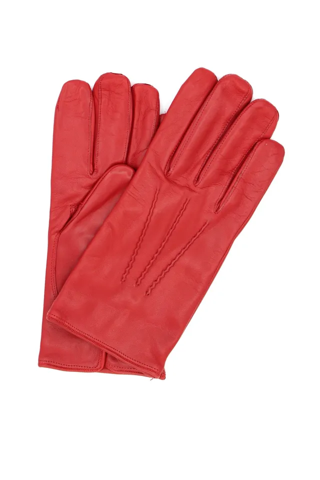 sermoneta-gloves-guanto-classico-in-nappa-con-fodera-in-cashmere-rosso image 1
