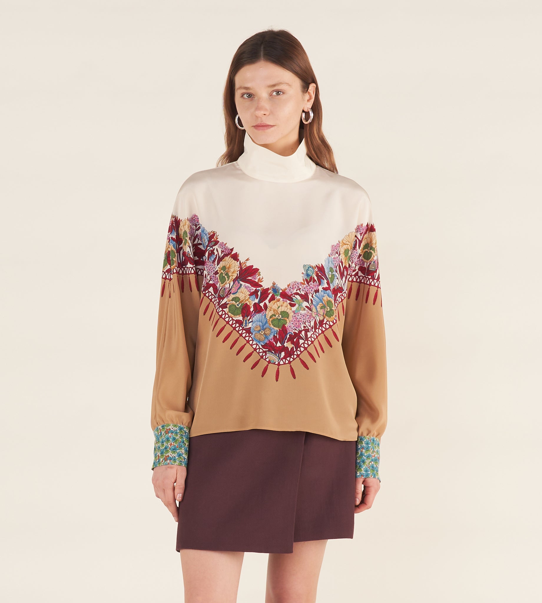 mantero-1902-tecla-blusa-con-colletto-reversibile-in-seta image 3
