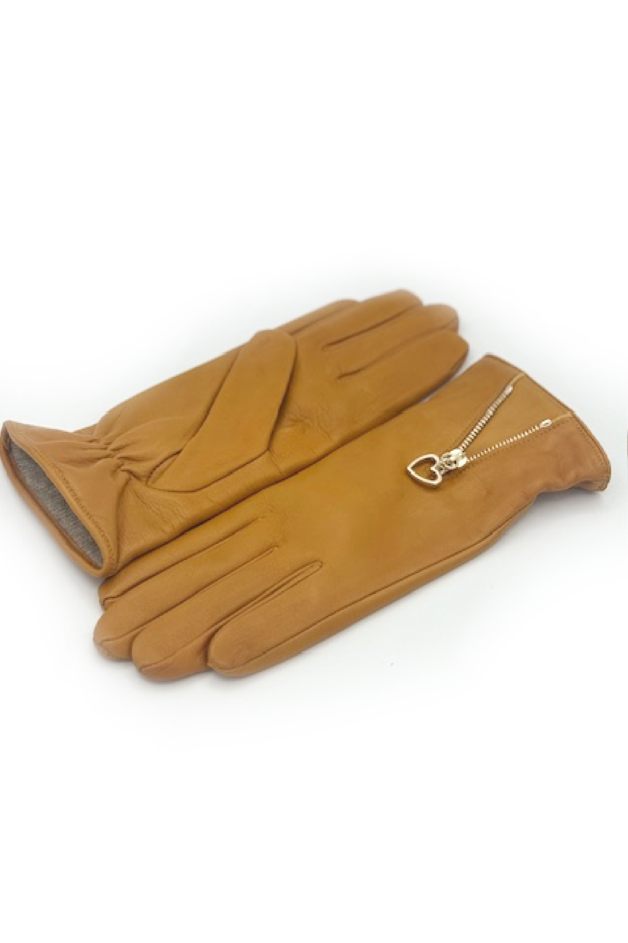sermoneta-gloves-guanto-in-nappa-con-zip-fodera-cashmere-giallo-ocra image 3