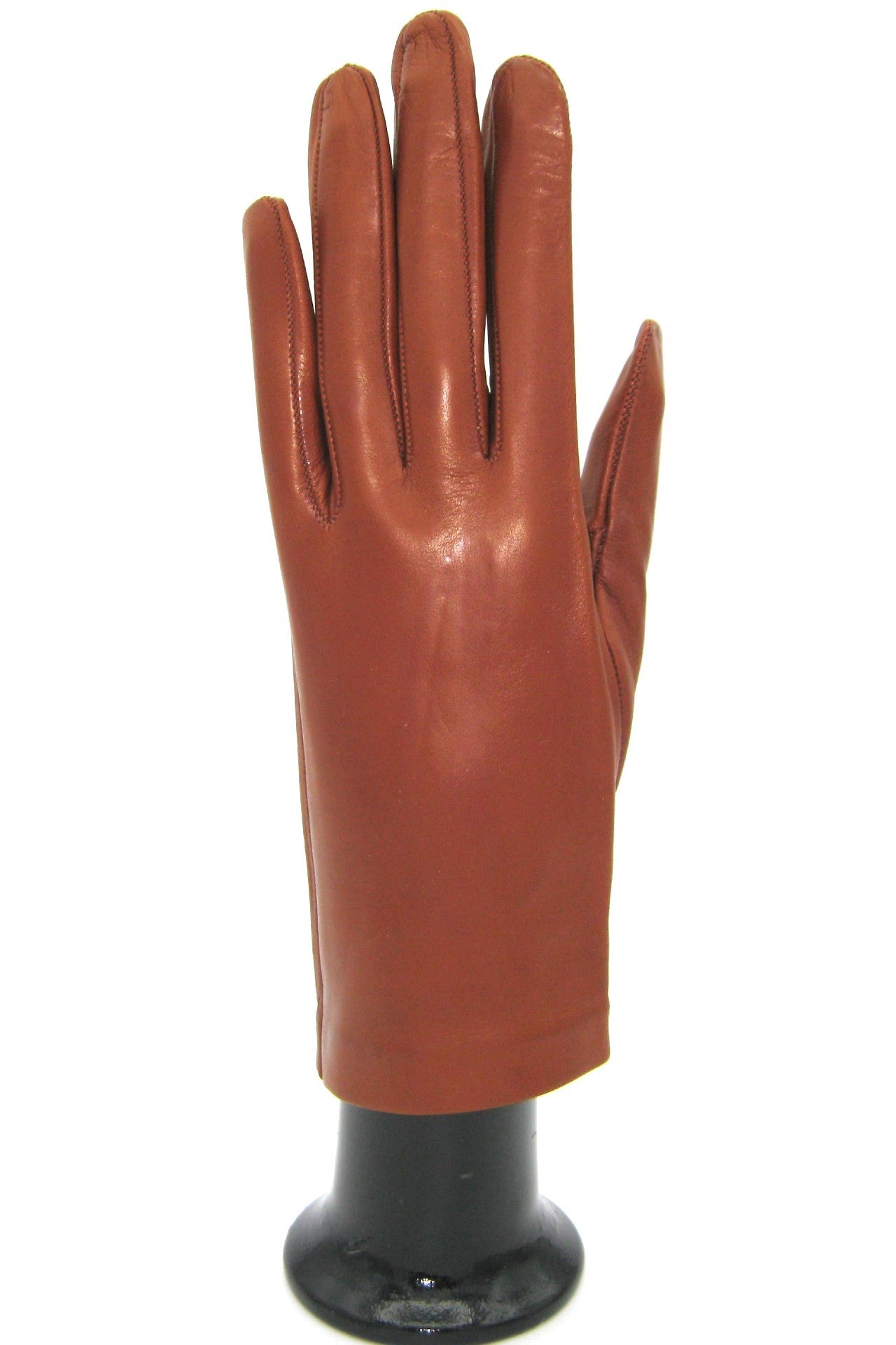 sermoneta-gloves-guanto-classico-2bt-in-nappa-foderato-di-seta-cognac image 5