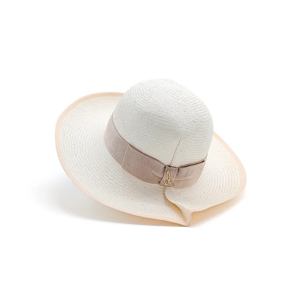 doria-1905-azulina-cappello-cloche-in-papier-giapponese-donna image 1