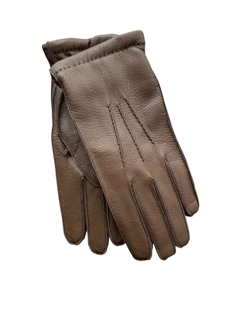 merola-gloves-guanti-in-pelle-di-daino-con-fodera-in-cashmere-made-in-italy image 1