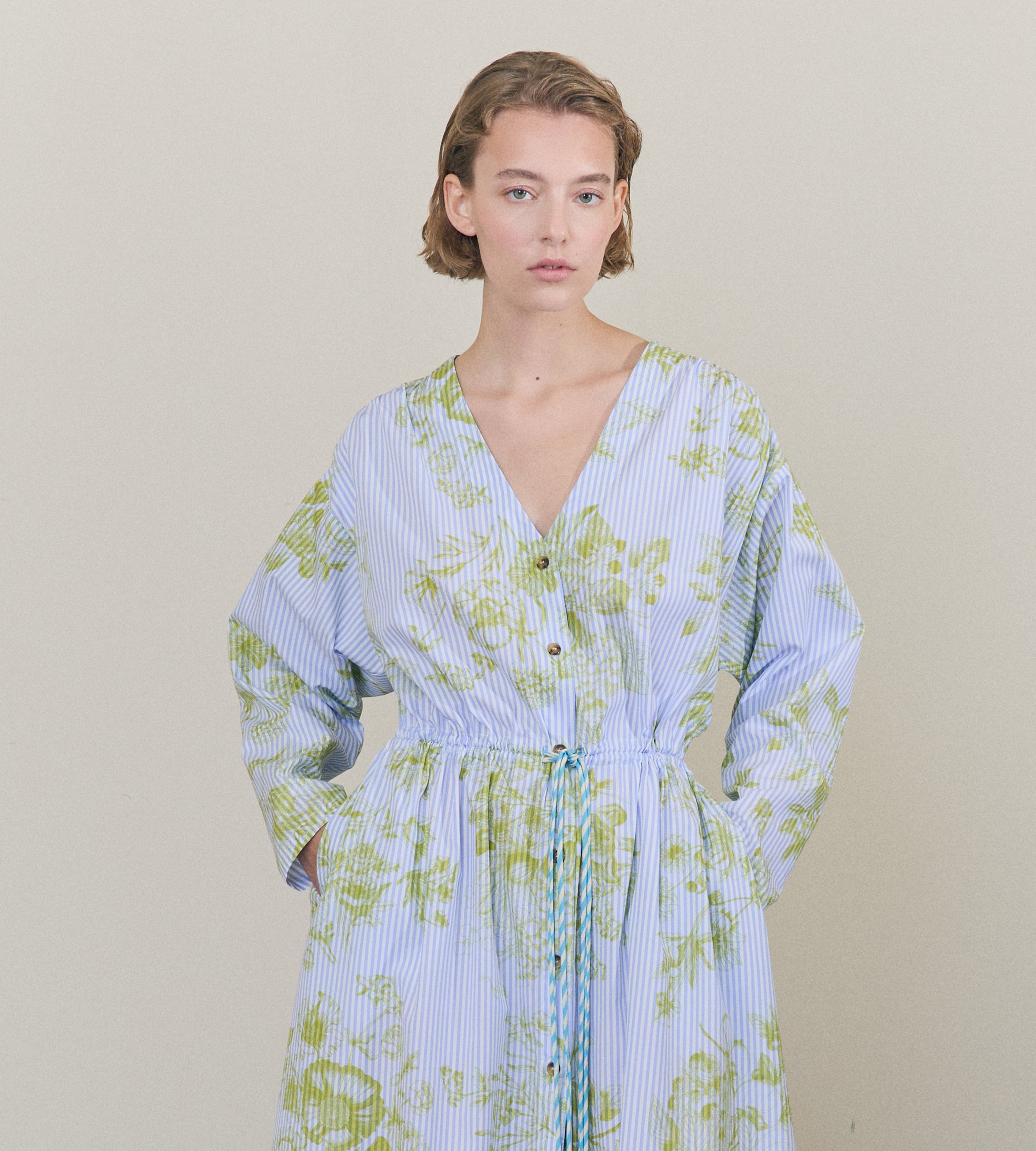 mantero-1902-camille-abito-caftano-maniche-lunghe-con-coulisse-made-in-italy image 4