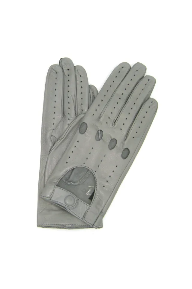 sermoneta-gloves-guanto-guida-sfoderato-dita-intere-2bt-grigio-perla-in-nappa image 1