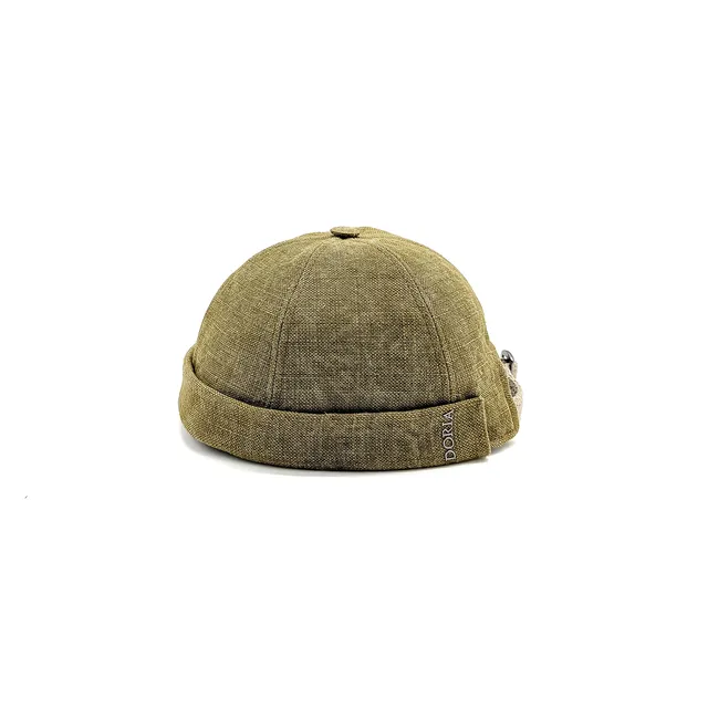 doria-1905-docker-berretto-zuccotto-in-lino-washed-raw image 1