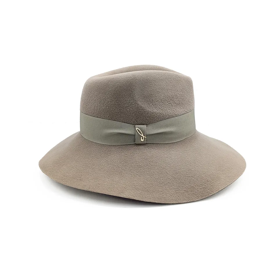 doria-1905-drop-cappello-a-tesa-larga-in-feltro-di-lapin-velour-nocciola image 1