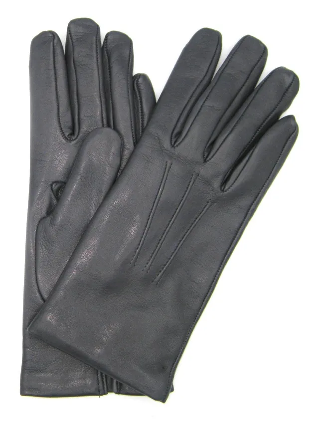 sermoneta-gloves-guanto-2bt-in-capretto-con-3-cordoni-e-fodera-in-cashmere-grigi image 1
