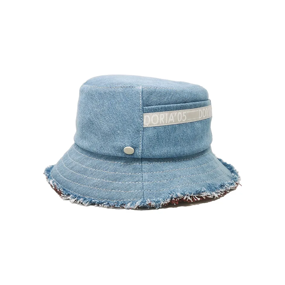 doria-1905-boris-fray-cappello-bucket-denim-sfrangiato-reversibile image 1