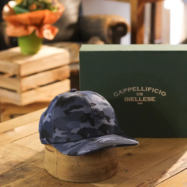 cappellificio-biellese-1935-berretto-da-baseball-blu-militare-sportivo-in-lana image 1