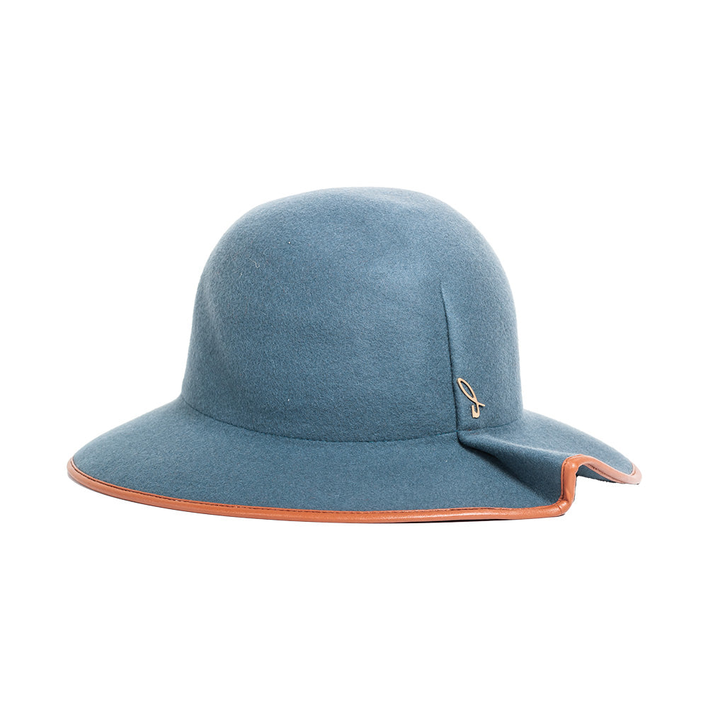 doria-1905-azulina-cappello-cloche-in-feltro-di-lana-brughiera image 3